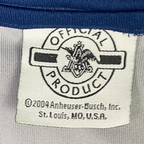 Vintage Budweiser Hockey Jersey Men's Large King of Beers Bud 2004 Y2K Home Game - Picture 4 of 8